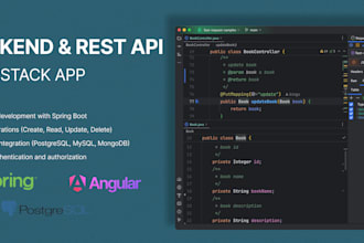 develop full rest api with java spring boot