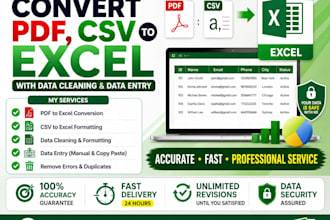 convert PDF to excel,convert bank statement data to exce