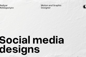 be your professional graphic and motion designer
