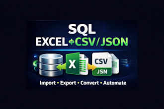 import export excel CSV to sql  XML and convert databases