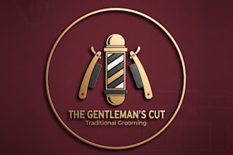 design outstanding barber shop logo