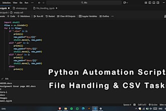 create python automation scripts and student projects