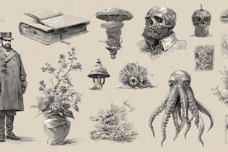 draw detailed illustrations of anything