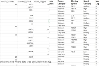 clean and process excel data for reporting