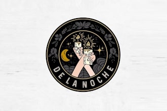 design modern illustrate a gorgeous candle logo
