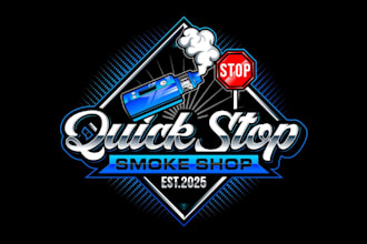 design modern shops, vape stores, cannabis brands logo for you