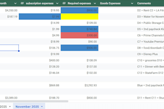 create or professionalize any and all excel and personal finance