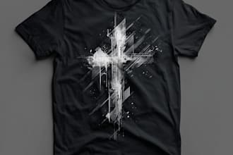 custom modern typography christian t shirt design