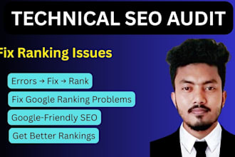 do technical SEO audit and fix ranking issues to boost traffic