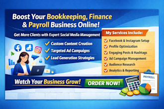 be your social media for bookkeeping, finance, and payroll services