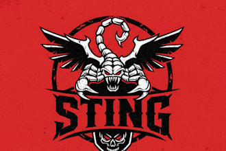 design a powerful sting logo for your brand