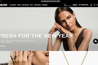 design jewelry website, jewelry shopify website, build ecommerce website shopify