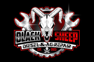 do attractive sheep logo
