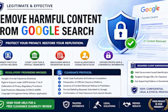deindex defamatory google results, negative links, news articles and mugshots