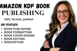 professionally publish your ebook or paperback on amazon KDP
