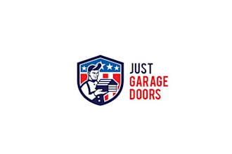design unique just garage doors logo