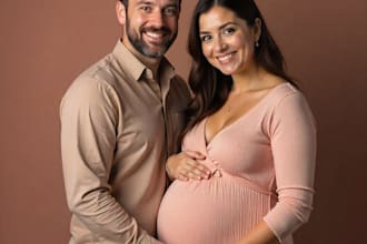 professionally retouch maternity, newborn and family portraits