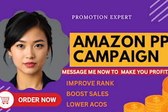 setup manage and optimize amazon PPC campaigns ads sponsored