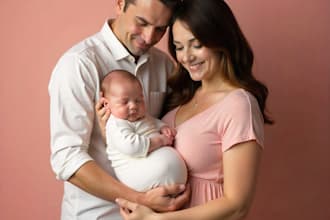 professionally retouch newborn, maternity and family portraits