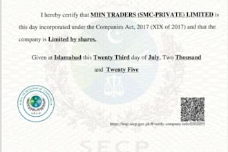 do secp company registration