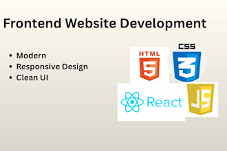 build a modern responsive frontend website
