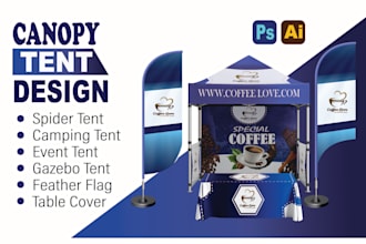 design professional canopy tent, event tent, gazebo and table cover