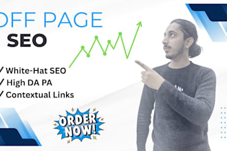 do off page SEO services with high authority and white hat backlinks