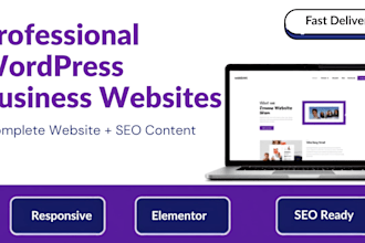build an SEO wordpress website with content writing
