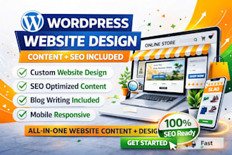 build an SEO wordpress website and write content