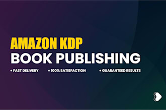 do ebook formatting and publish on amazon kdp kindle
