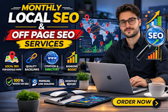 monthly website local off page SEO GEO aeo backlinks