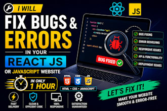 fix website bugs, errors, issues and broken features