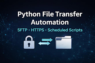 automate sftp https file transfers using python