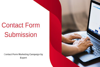 do a contact us form submission campaign for business leads