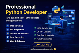 build efficient python applications and scripts