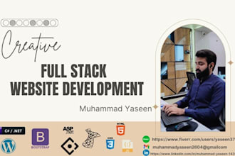 create full stack website development for your business