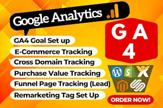 fix or setup google analytics 4, ga4 ecommerce tracking, conversion track