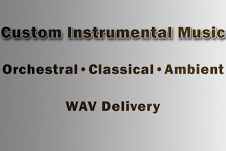 compose custom instrumental music and melodies in wav format