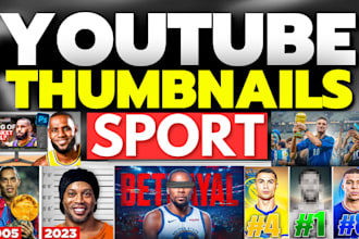 create professional thumbnails for sport niche