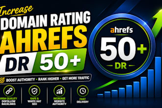 boost domain rating DR 50 plus
