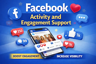 provide facebook page engagement support for better visibility