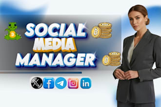 be your crypto social media manager ai web3 nft token memecoin content creator