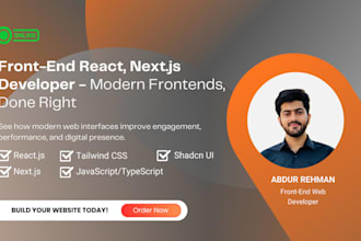 build a fast, responsive react and nextjs website