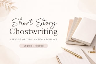 engaging short stories and fiction as a ghostwriter