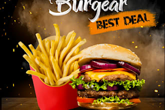 create professional food poster