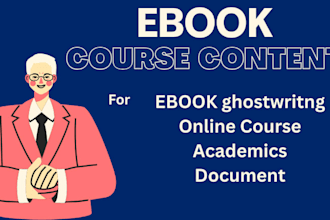 ghostwrite your professional ebook or online course content in german