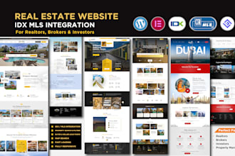 build a professional real estate website for agents and investors with idx mls
