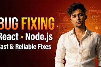 fix bugs and errors in react or node web applications