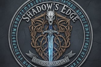 design a sharp and striking dagger logo for your brand