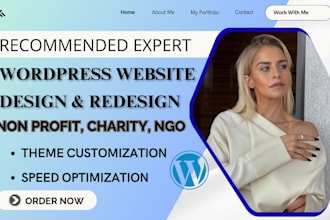 design professional wordpress website for nonprofit, charity, ngo and foundation